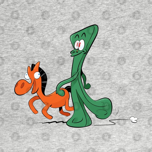 Gumby and Pokey by FanartFromDenisGoulet